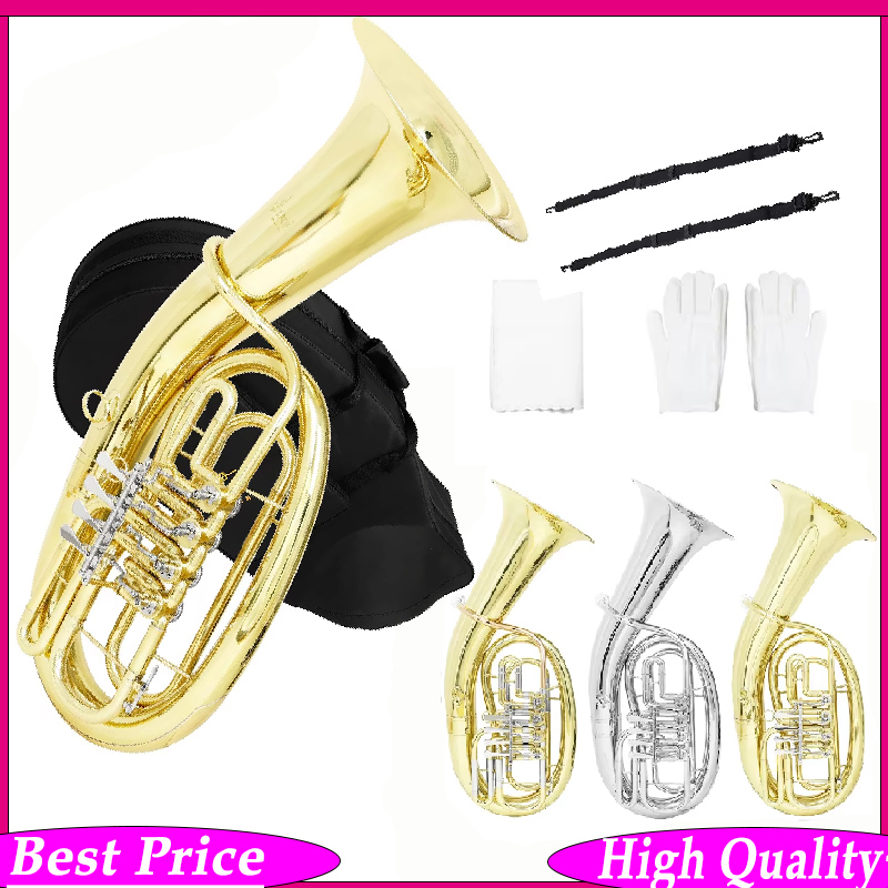 Musical Instrument Euphonium - SLADE Euphonium Four Flat Keys Brass
