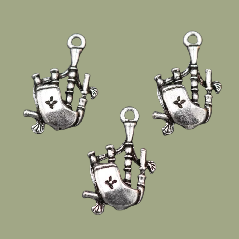 Musical Instrument In Scotland - 10pcs Silver Plated Scotland Musical Instruments