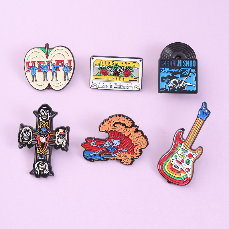Musical Instrument Jewelry - Personalization cartoon Musical instrument Enamel Pins