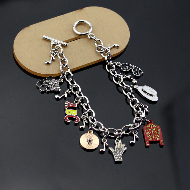 Musical Instrument Jewelry - Michael Jackson Music Charm Bracelet New