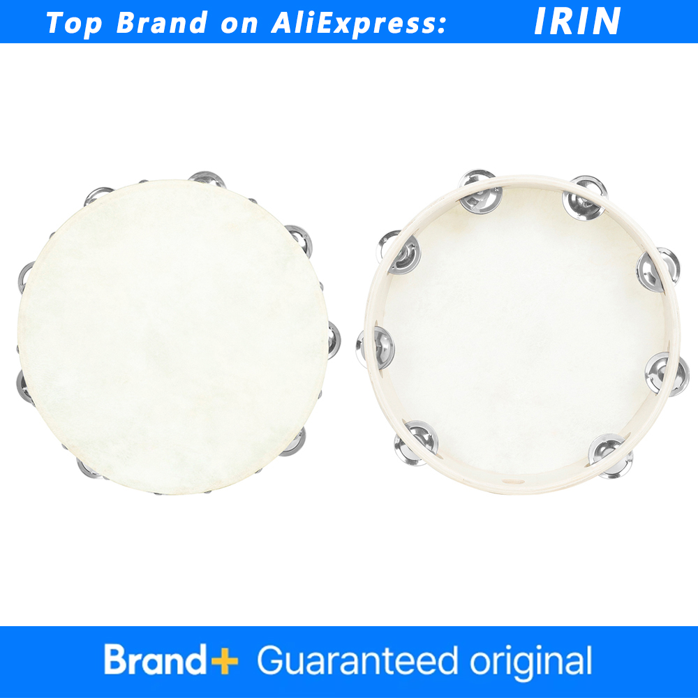 Musical Instrument Tambourine - IRIN 8/10 Inch Tambourine Orff Sheepskin