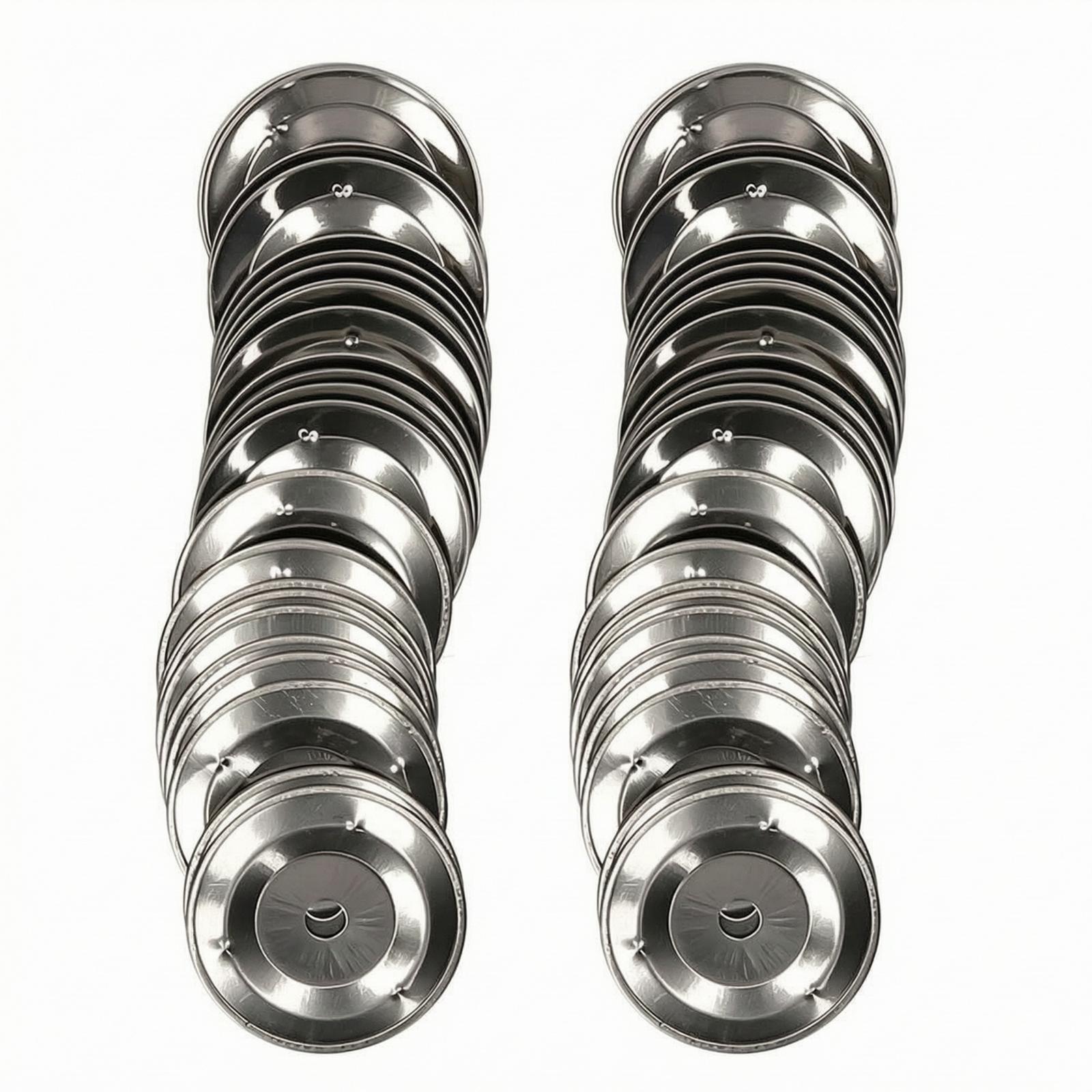 Musical Instrument Tambourine - 50pcs Steel Tambourine Bells Round Industrial