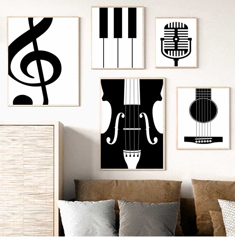 Picture Of Musical Instrument - Minimalist Instrument Posters and Prints Music