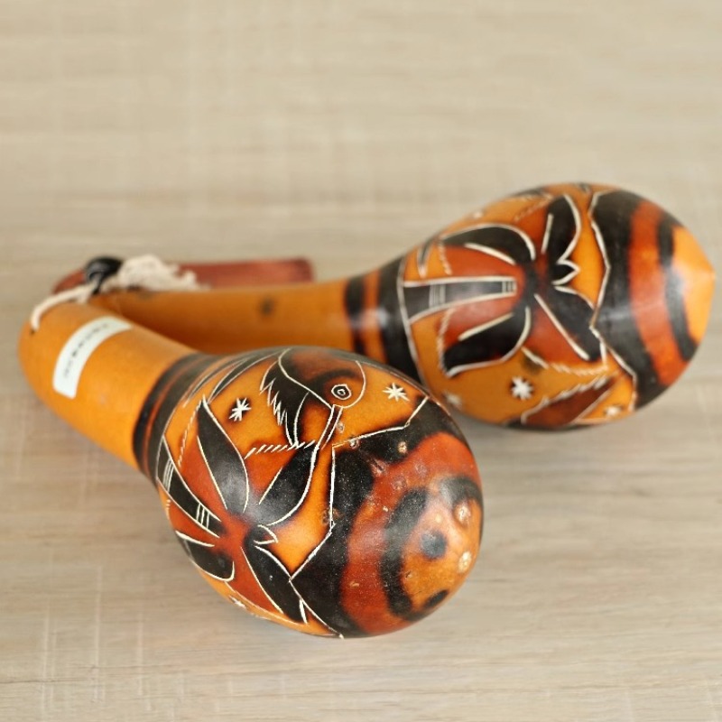 Musical Instrument Of Africa - Africa Maraca Children Wooden Musical Maracas