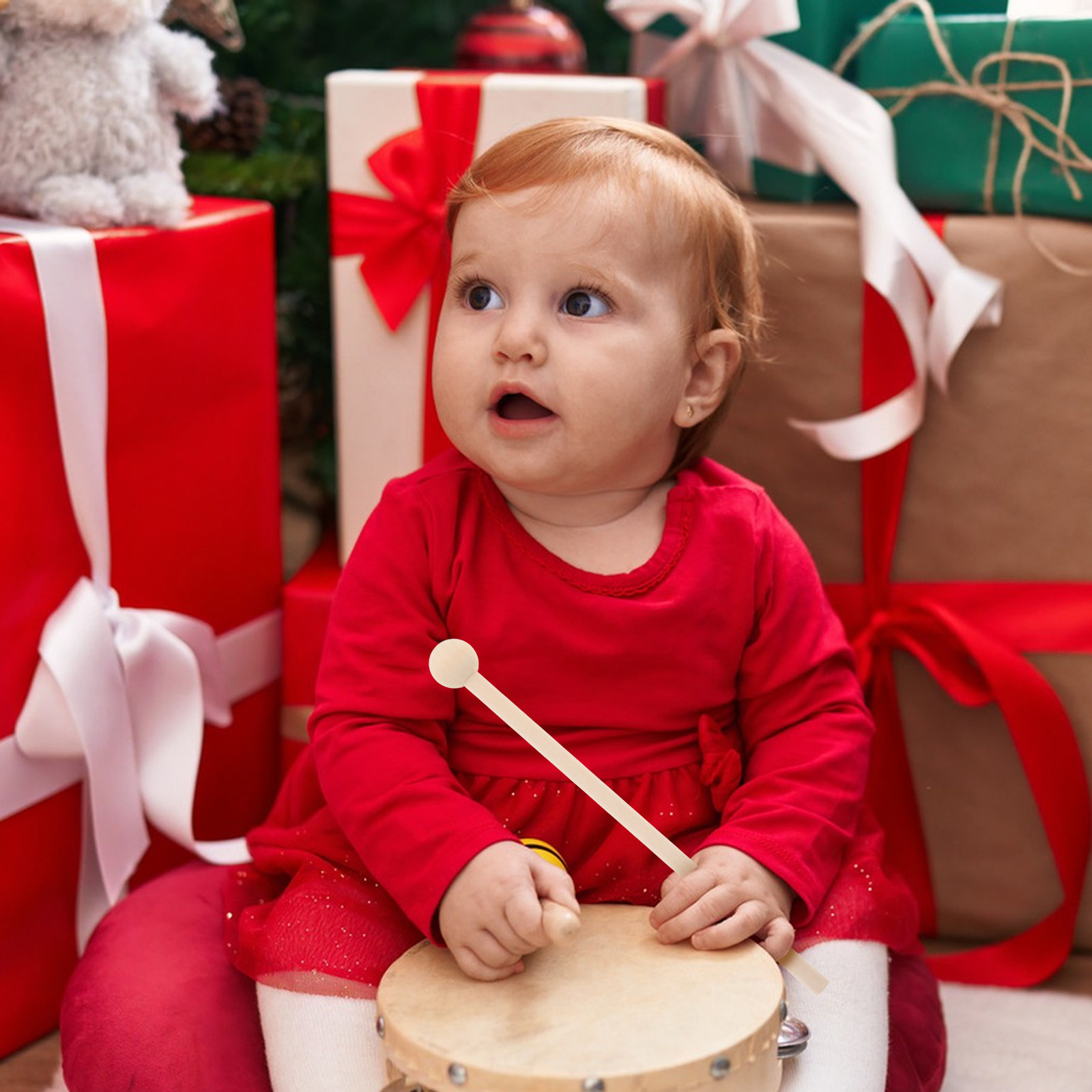 Musical Instrument Mallet - 10Pcs Child-Sized Wooden Mallets Percussion Drumsticks