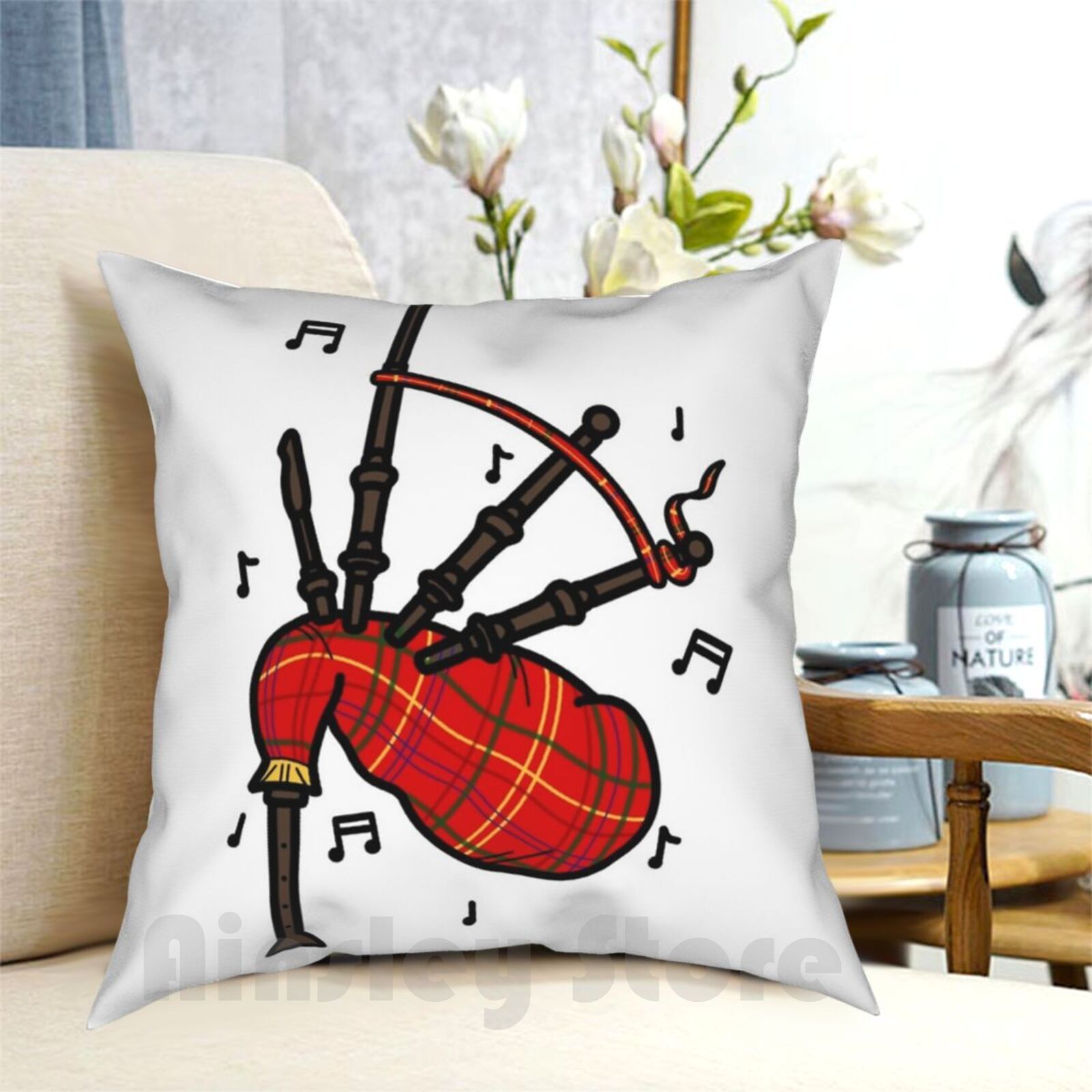 Musical Instrument In Scotland - Bagpipes Pillow Case Printed Home Soft