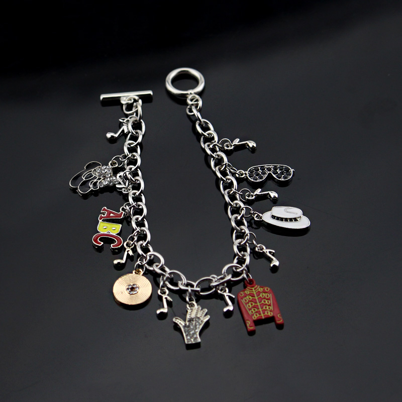 Musical Instrument Jewelry - Michael Jackson Music Charm Bracelet New