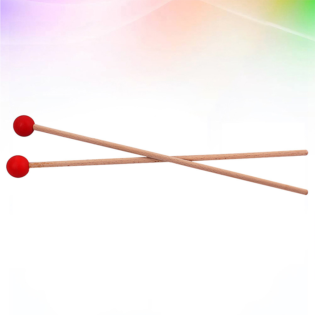 Musical Instrument Mallet - 1Pair Large Drum Mallets Wood Handle