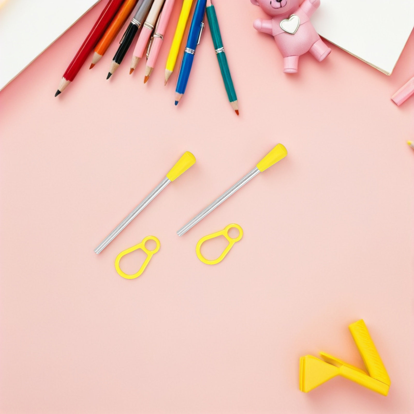 Musical Instrument Mallet - 16Pcs Triangle Iron Sticks Percussion Mallets