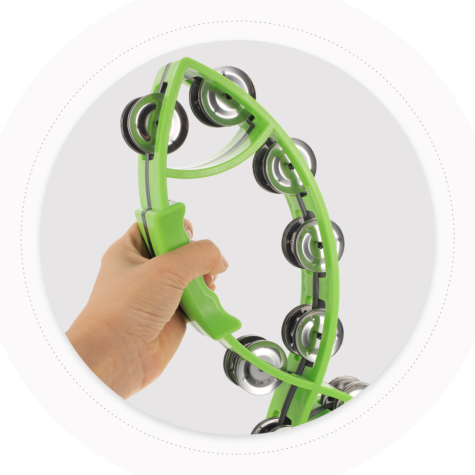Handheld Tambourine Portable P - Musical Instrument Tambourine recension och pris