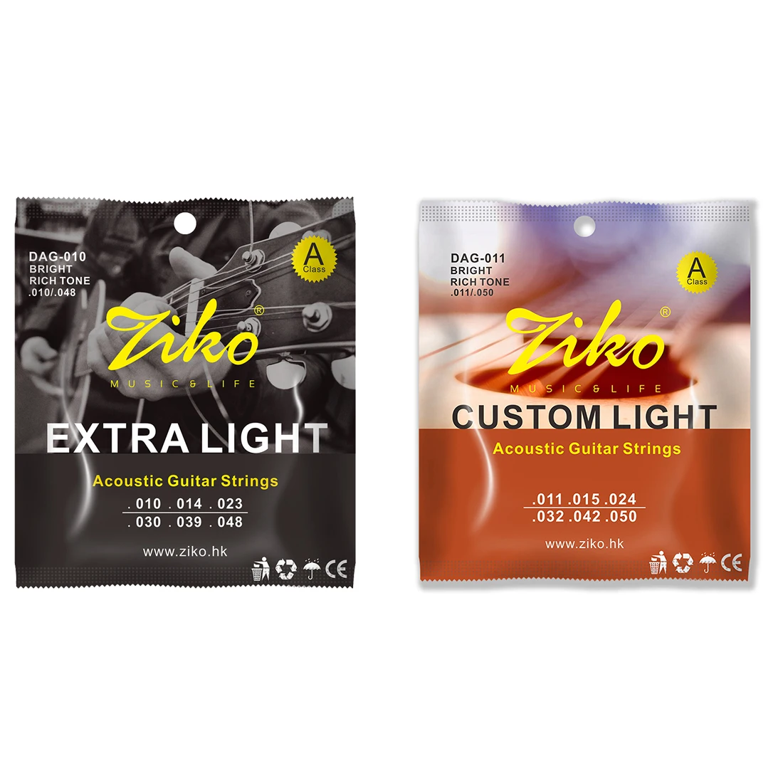 ZIKO Acoustic Guitar String St - Musical Instrument For Beginners recension och pris