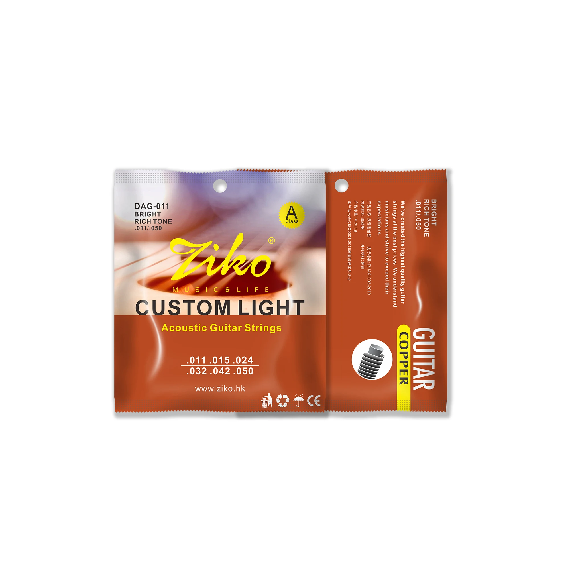 ZIKO Acoustic Guitar String St - Musical Instrument For Beginners recension och pris
