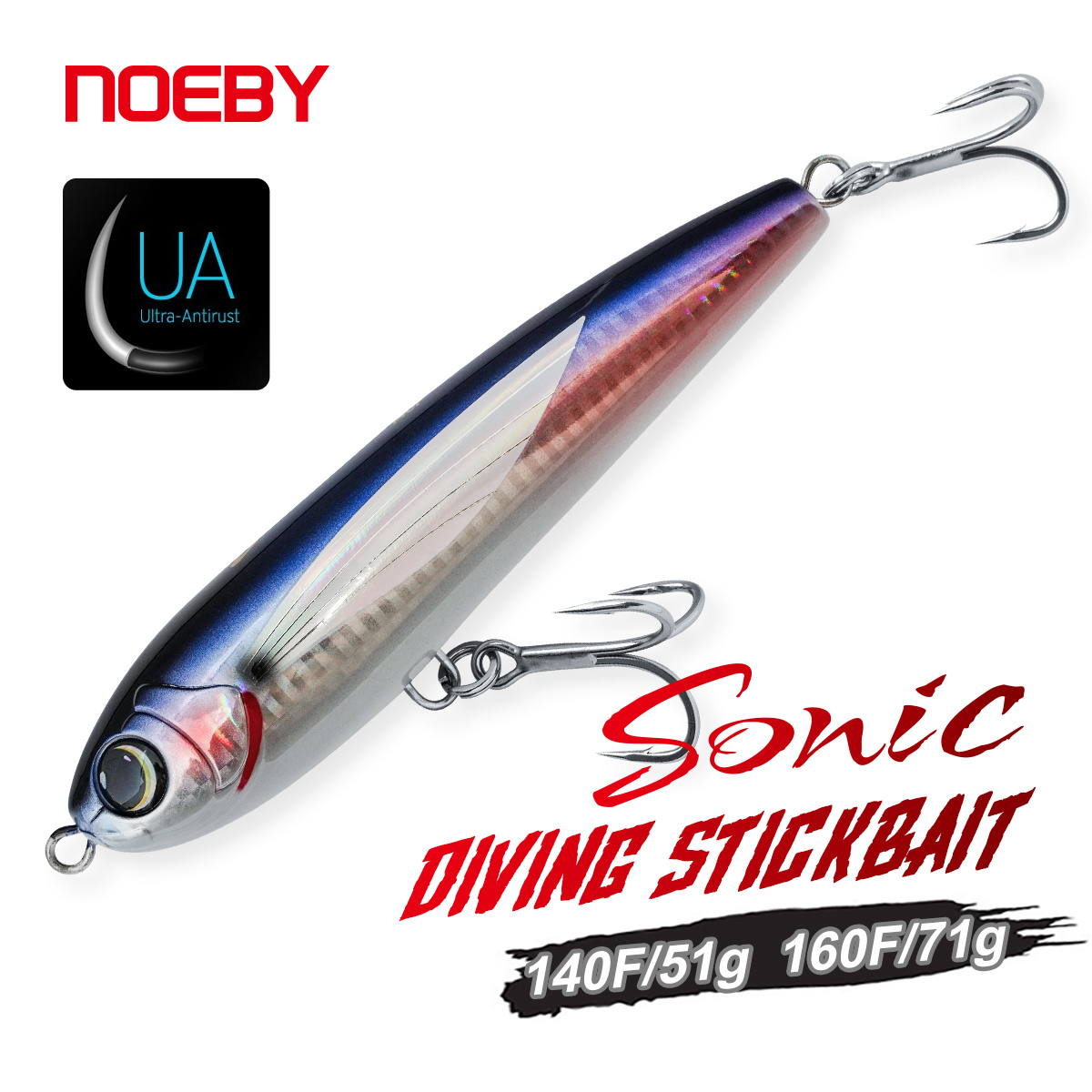 NOEBY Diving Stickbait 140mm 5 - Rain Stick Percussion recension och pris