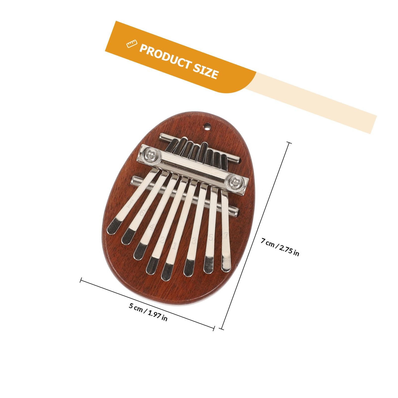Wooden Kalimba 8 Keys Thumb Pi - Musical Instrument For Beginners recension och pris