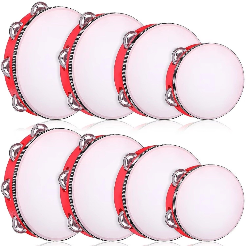 4/6/8/10 Inch Hand Held Drum M - Musical Instrument Tambourine recension och pris