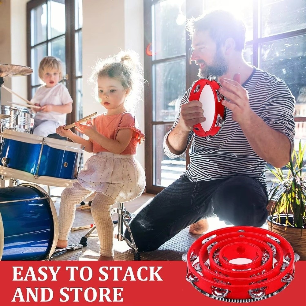4/6/8/10 Inch Hand Held Drum M - Musical Instrument Tambourine recension och pris