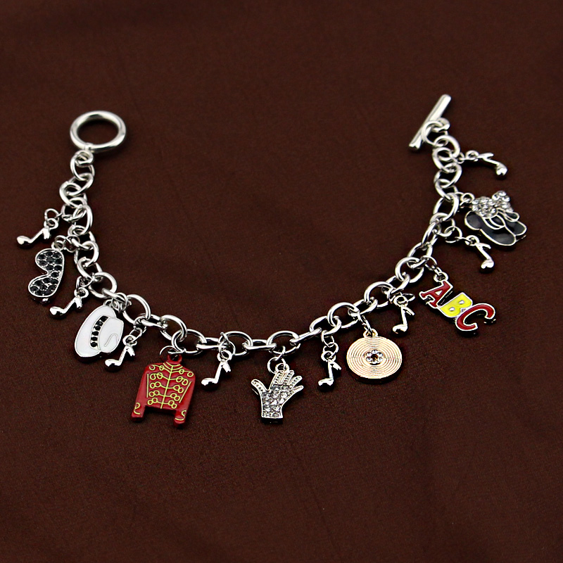 Michael Jackson Music Charm Br - Musical Instrument Jewelry recension och pris