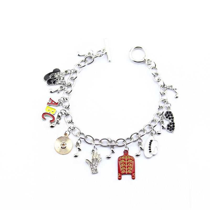 Michael Jackson Music Charm Br - Musical Instrument Jewelry recension och pris