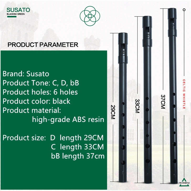 Susato 1 Pcs Small Bore 6 Hole - Tin Whistle Flute recension och pris