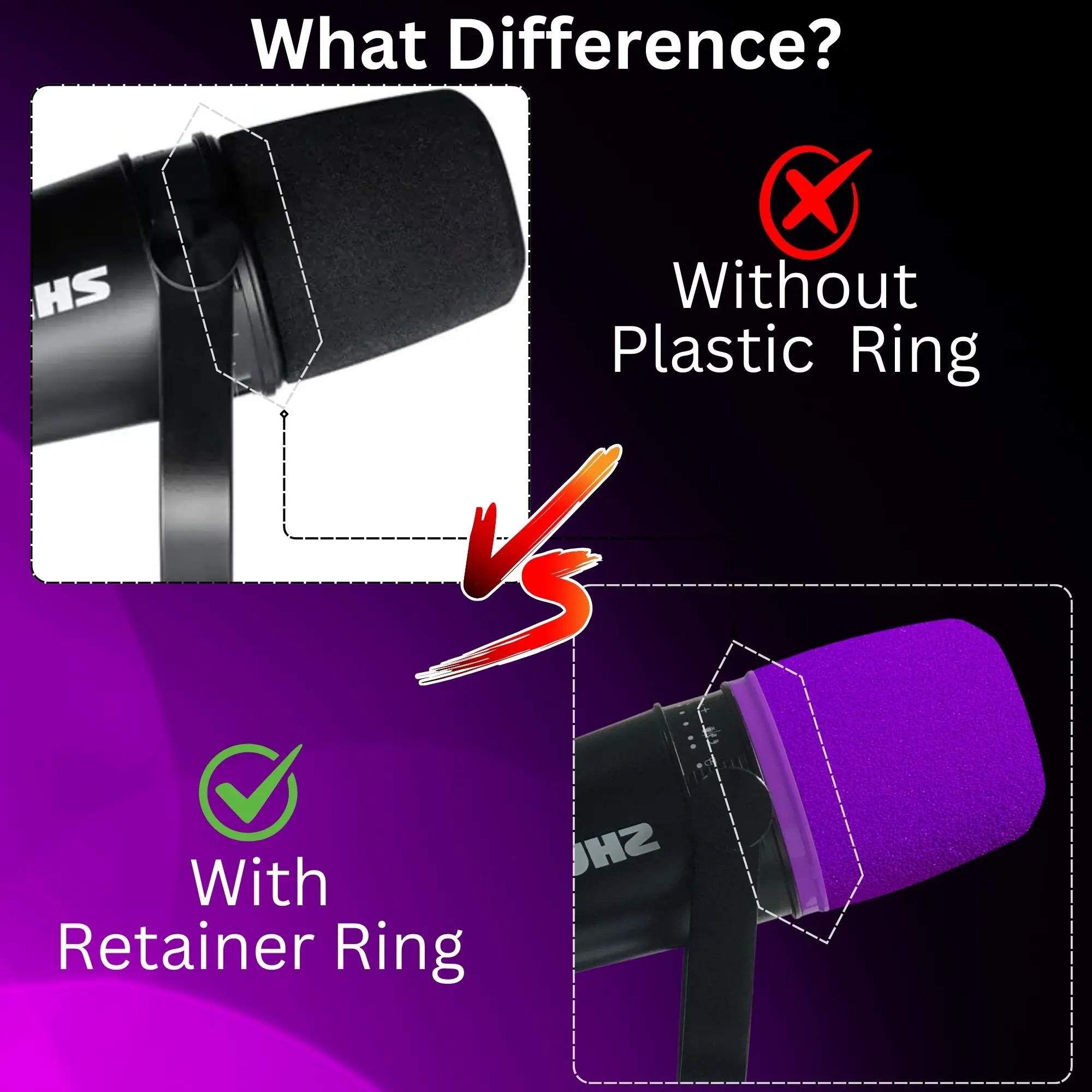 MV7 Foam for Shure MV7, MV7i,  - Shure Mic Mv7 recension och pris