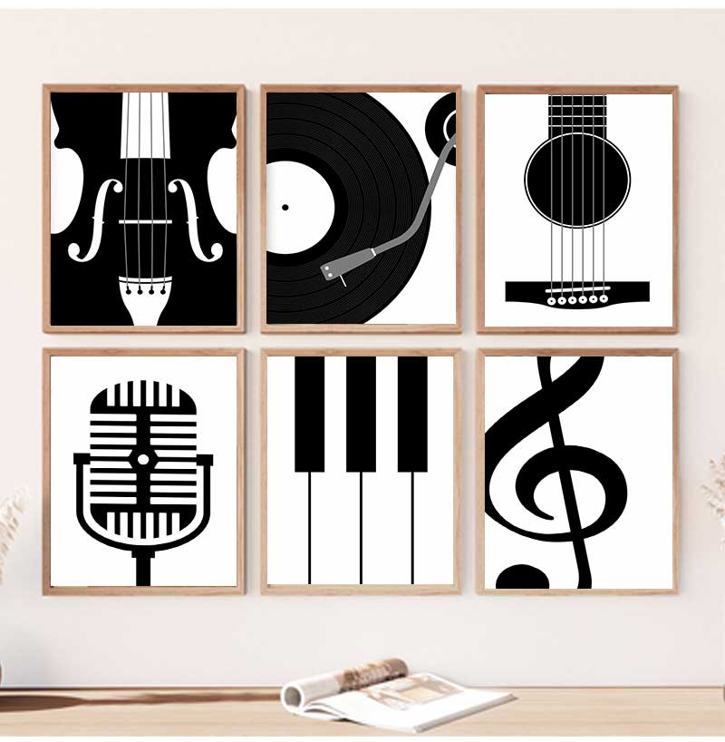 Minimalist Instrument Posters  - Picture Of Musical Instrument recension och pris