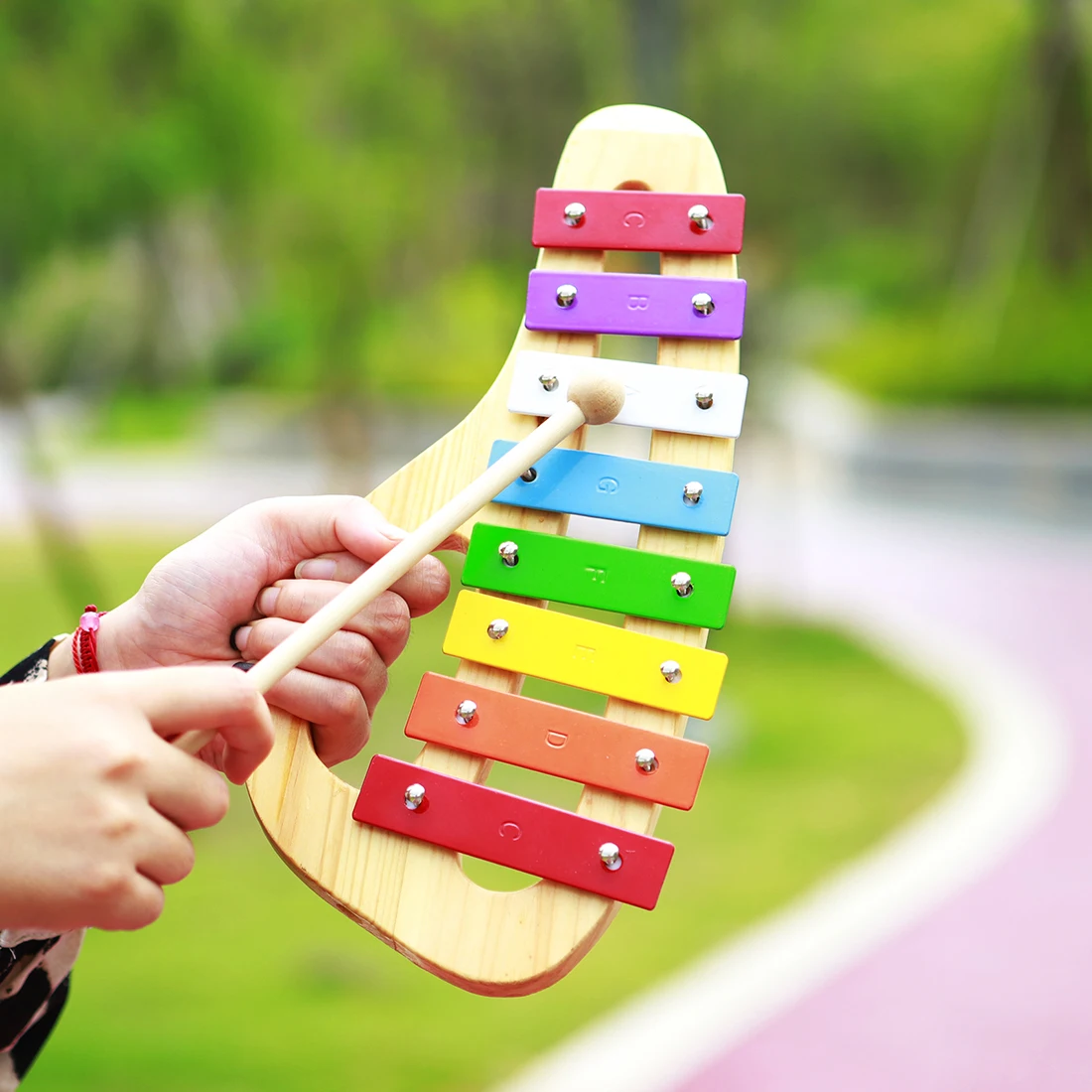 8-Tone Rainbow Xylophone, Meta - Musical Instrument Mallet recension och pris