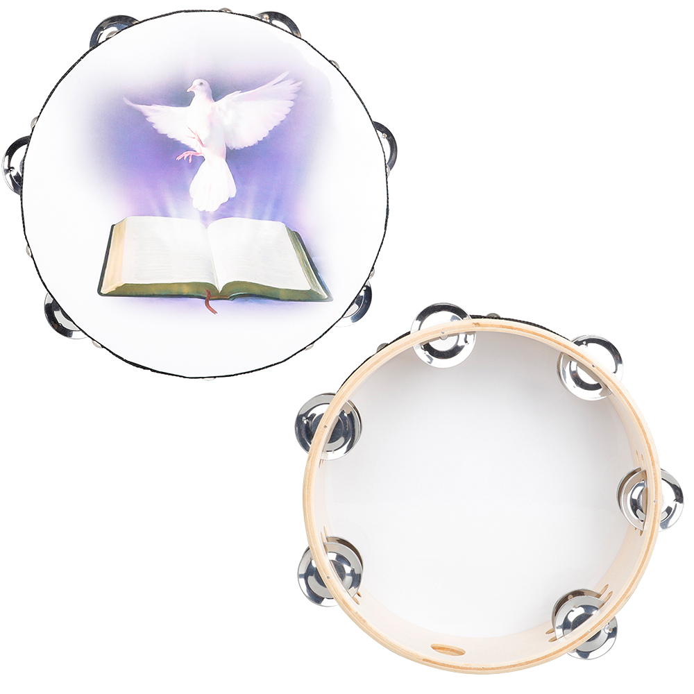 8 Inches Tambourine Peace Pige - Musical Instrument Tambourine recension och pris