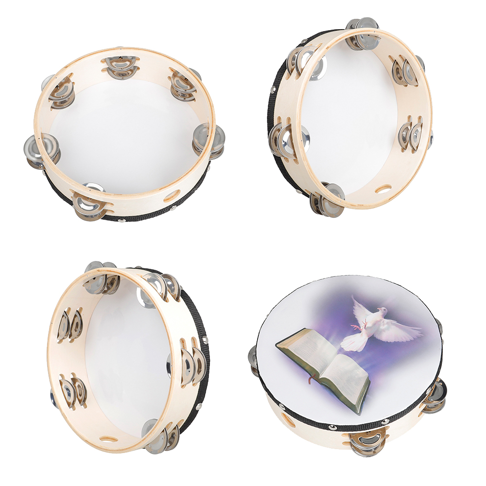 8 Inches Tambourine Peace Pige - Musical Instrument Tambourine recension och pris
