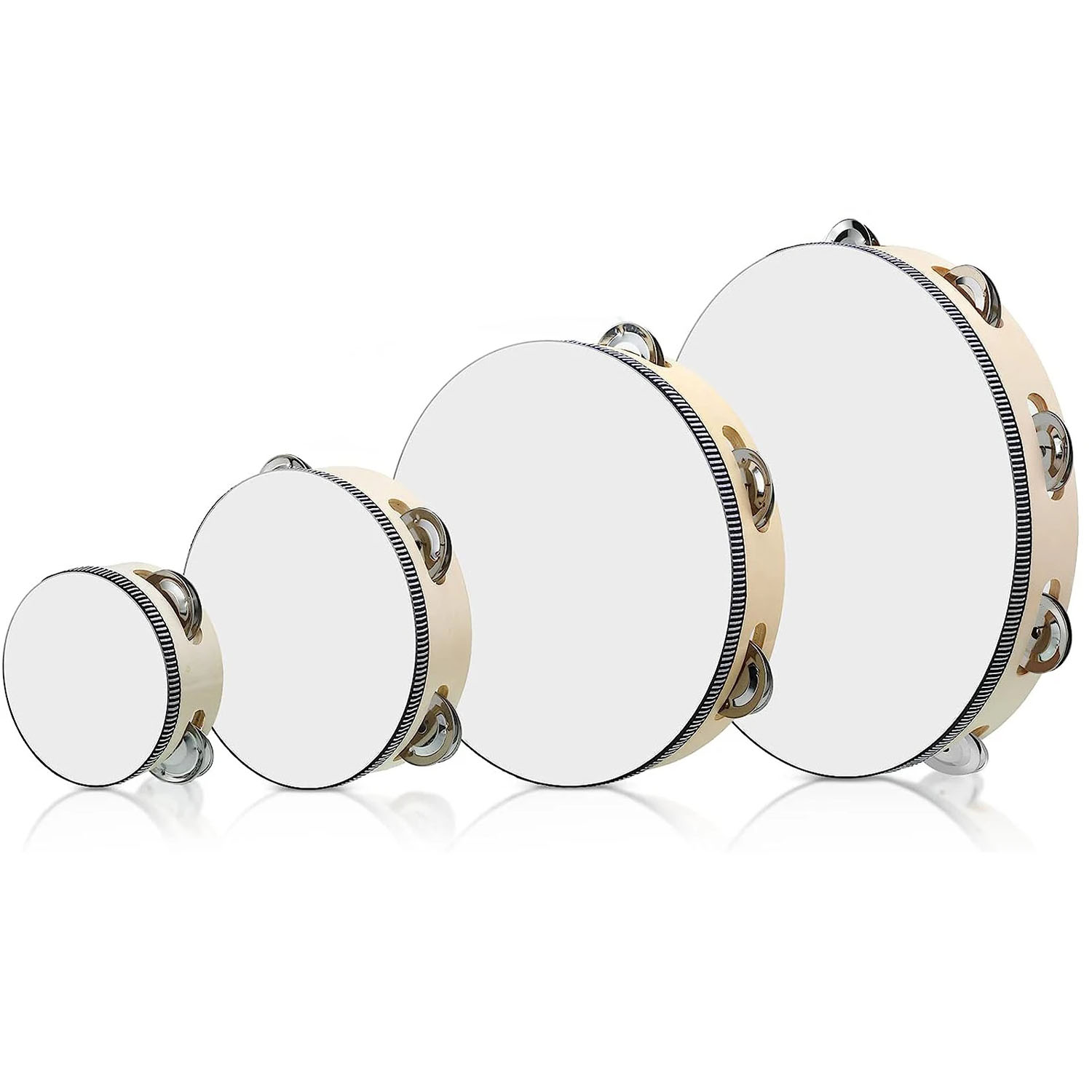 Miwayer Wooden Tambourine with - Musical Instrument Tambourine recension och pris