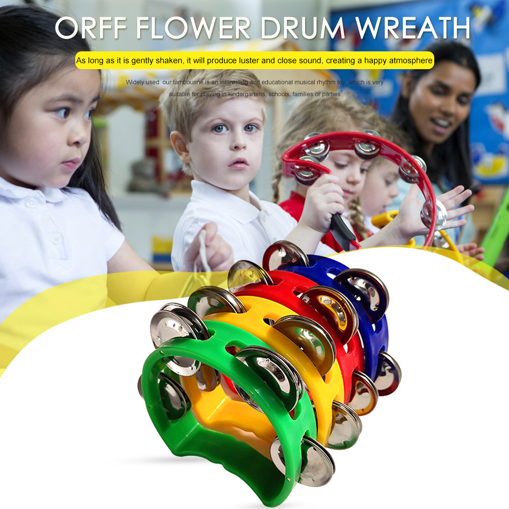 4pcs Tambourine Jingles Rattle - Musical Instrument Tambourine recension och pris