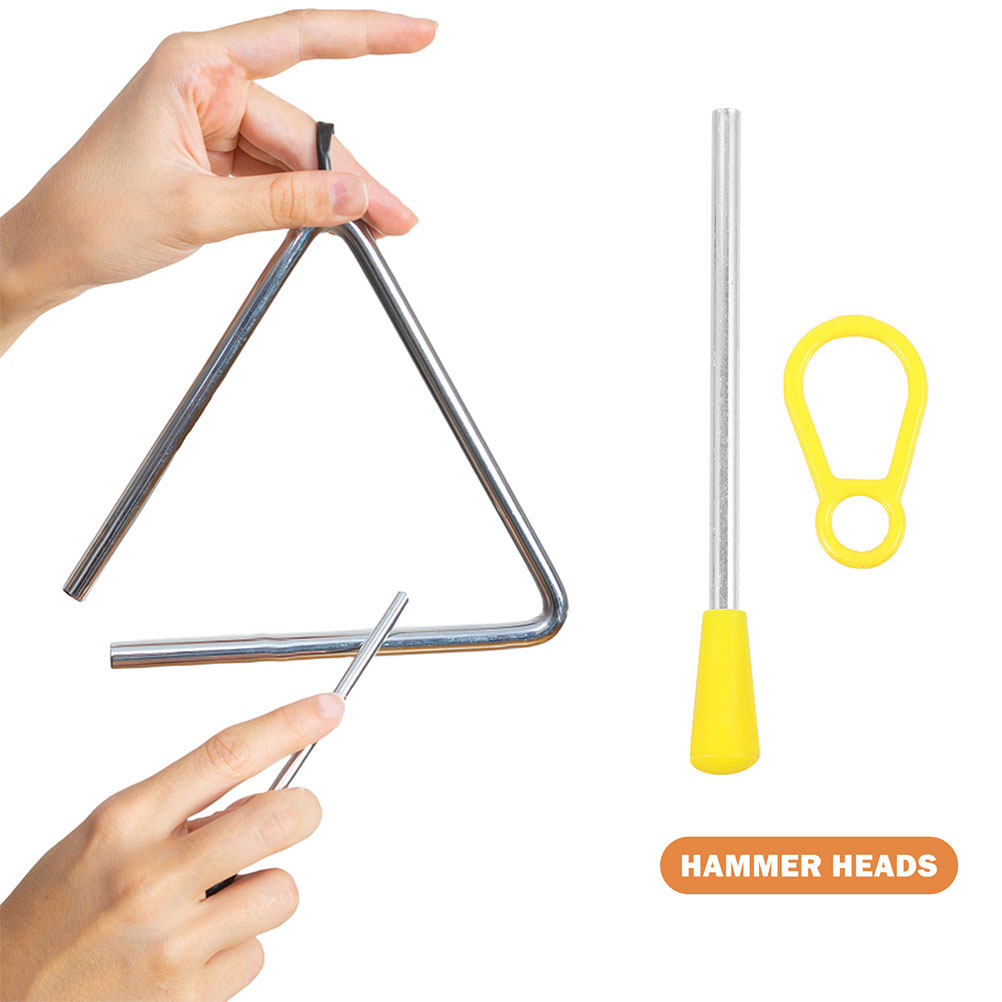 2Pcs Triangle Iron Percussion  - Musical Instrument Mallet recension och pris