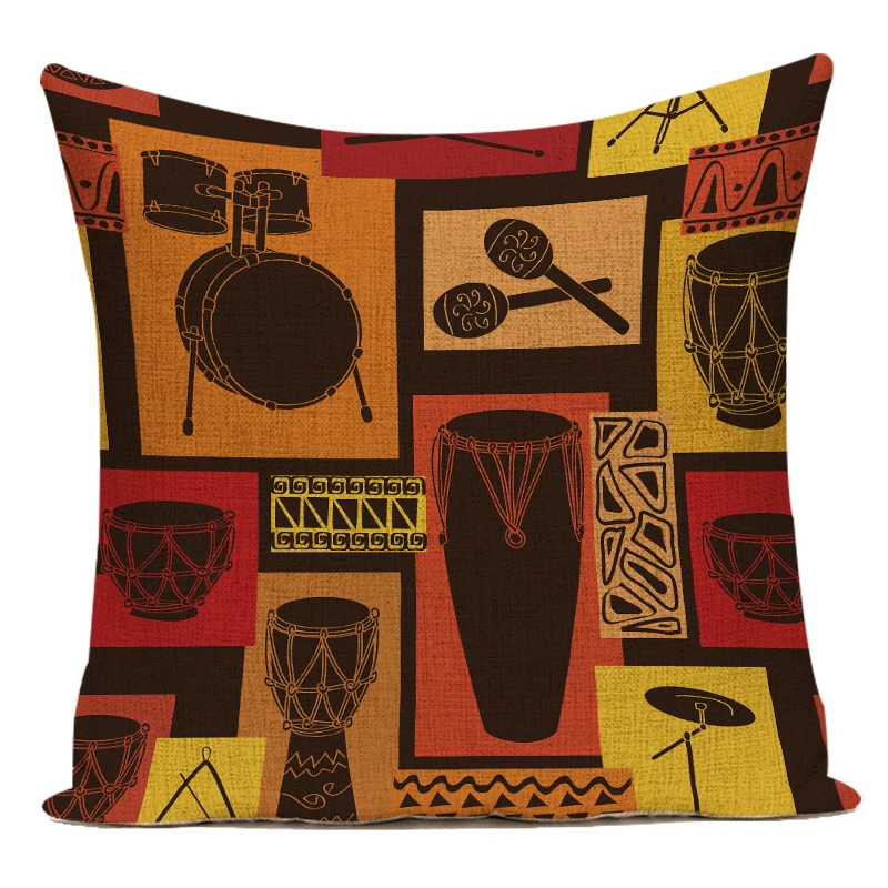 Retro African Woman Cushion Co - Musical Instrument Of Africa recension och pris