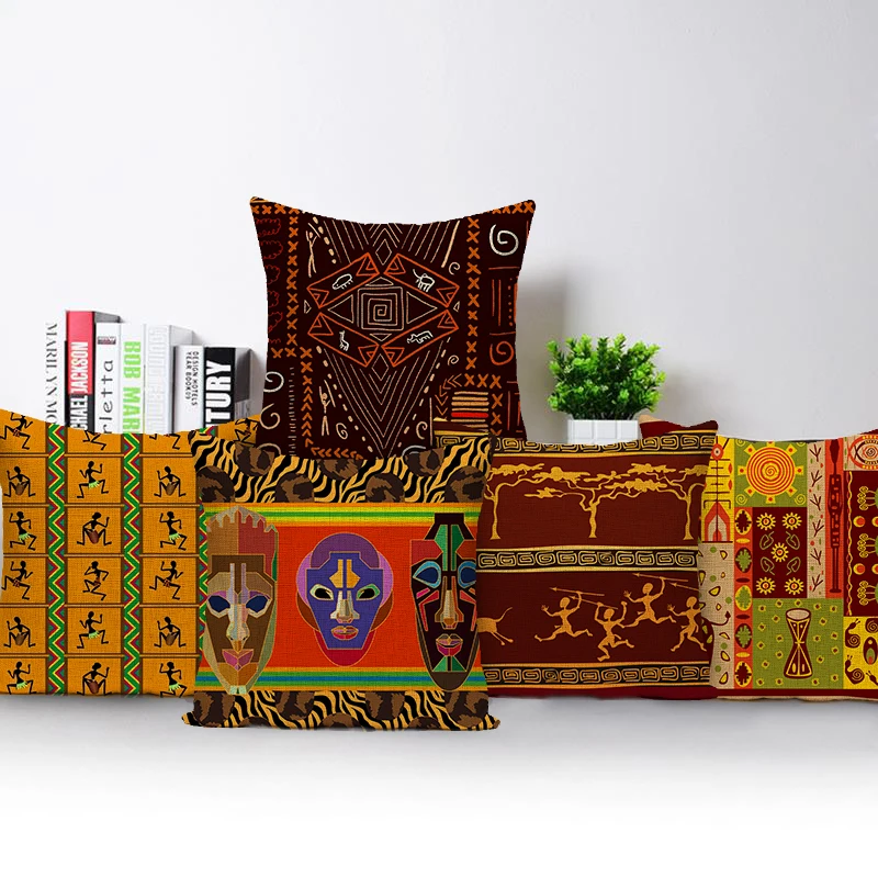 Retro African Woman Cushion Co - Musical Instrument Of Africa recension och pris
