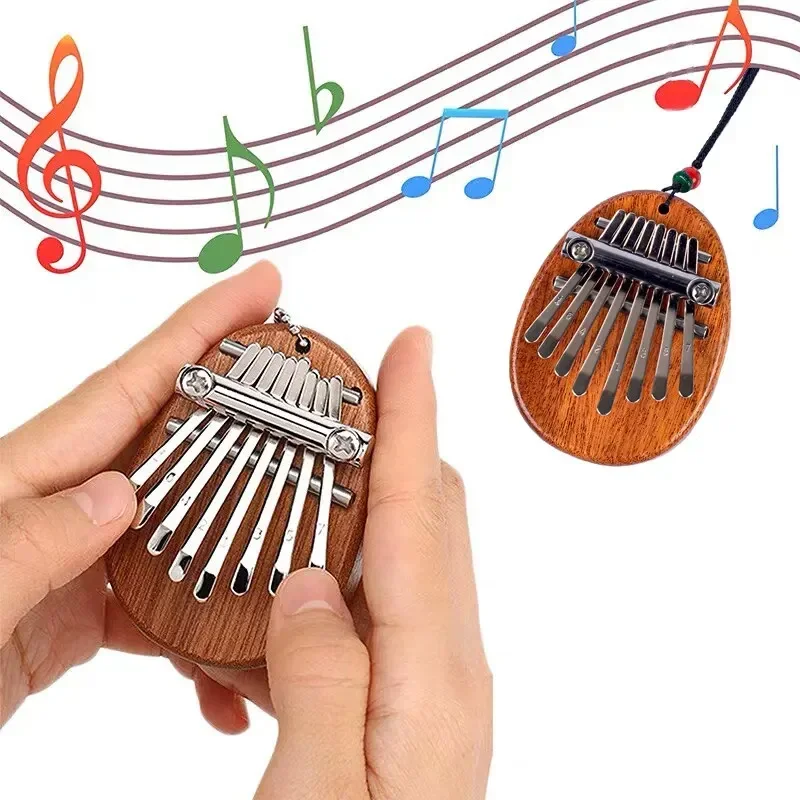 1Pcs Wood Mini Thumb Piano Mus - Musical Instrument For Beginners recension och pris
