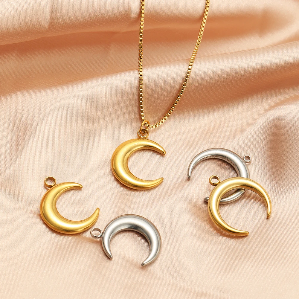 5pcs Stainless Steel Moon Horn - Musical Instrument Jewelry recension och pris