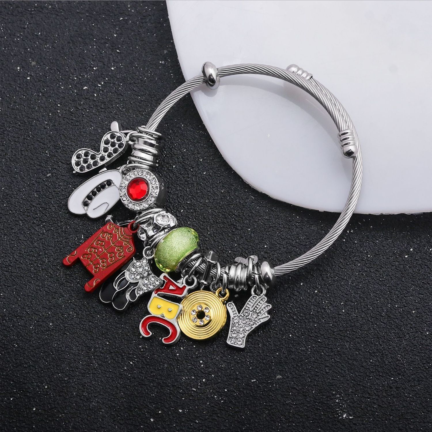 Michael Jackson Music Charm Br - Musical Instrument Jewelry recension och pris