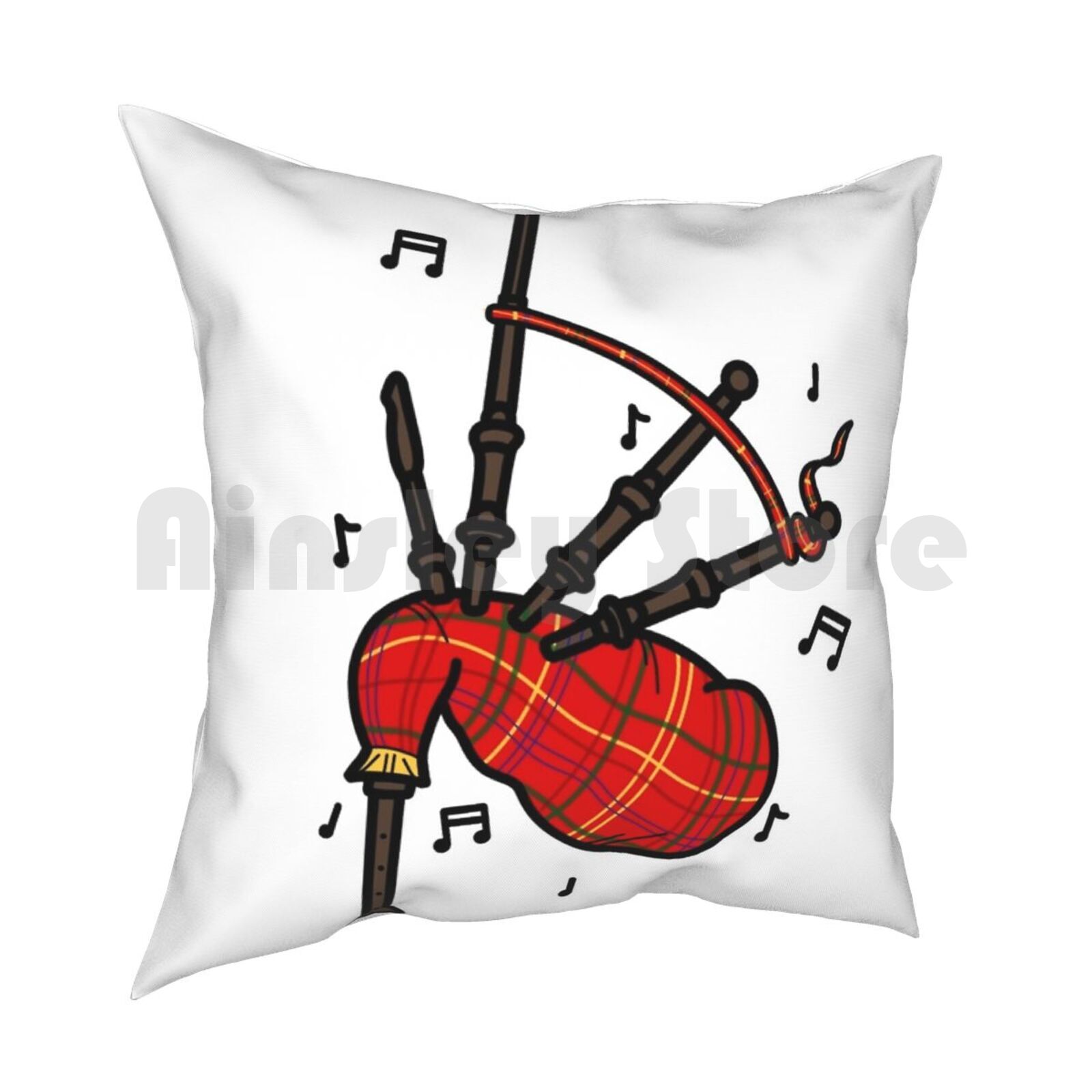 Bagpipes Pillow Case Printed H - Musical Instrument In Scotland recension och pris