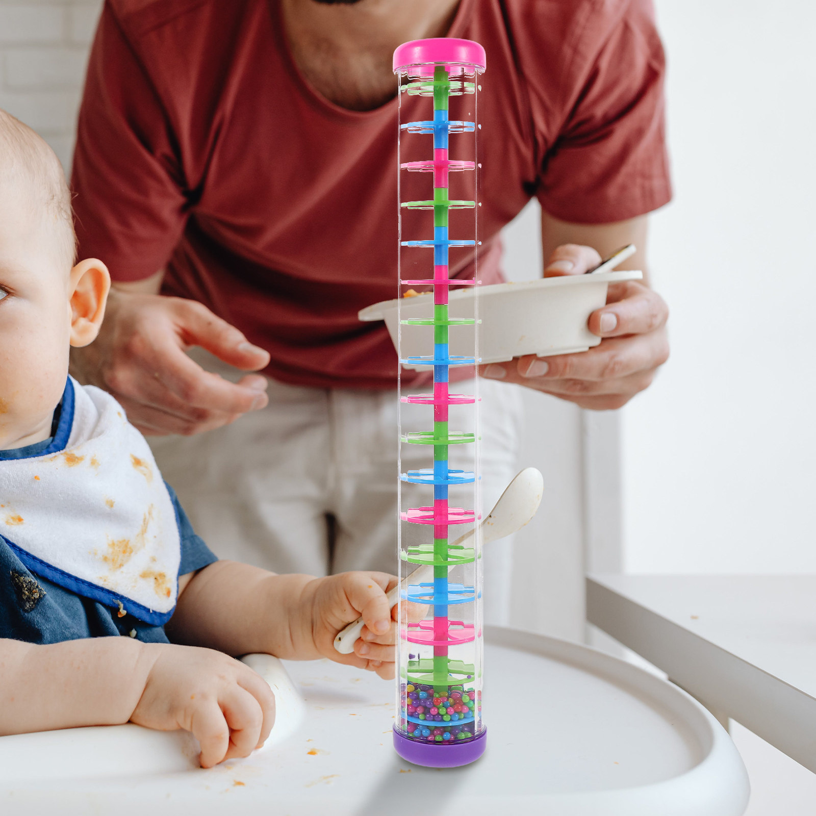 2Pcs Rain Stick Spiral Sensory - Rain Stick Percussion recension och pris