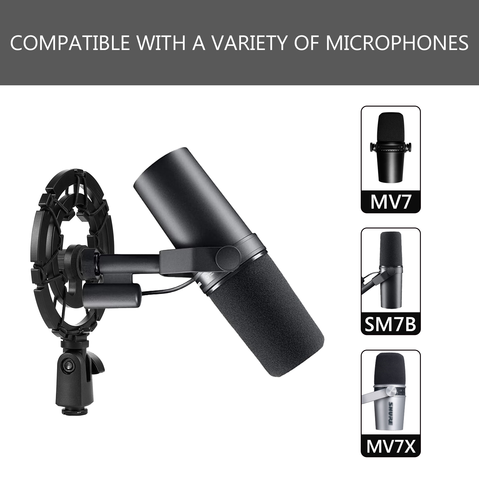 Geekria Microphone Shock Mount - Shure Mic Mv7 recension och pris