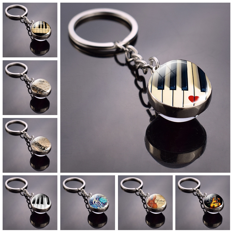 Piano Keychain Music Instrumen - Musical Instrument Glass recension och pris
