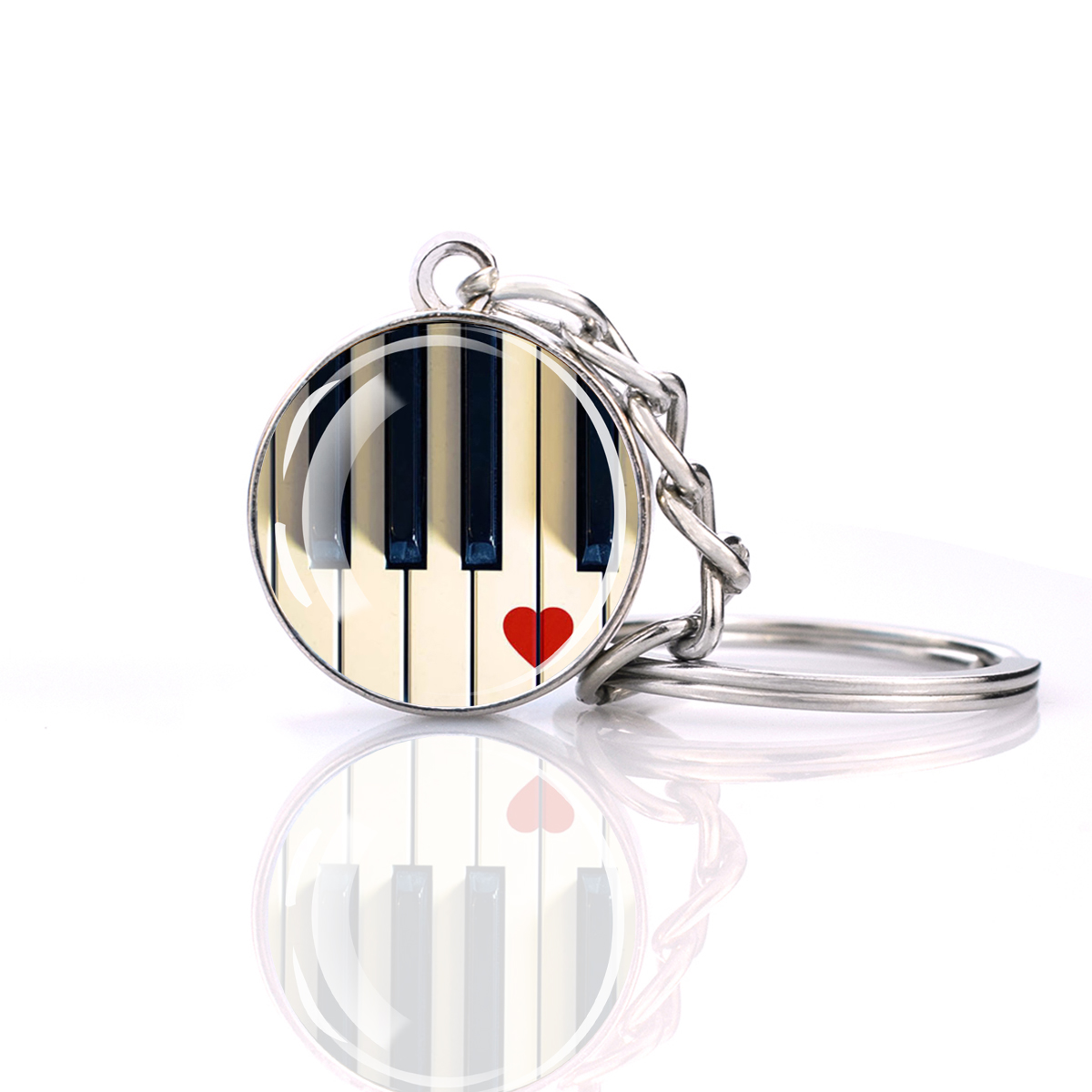 Piano Keychain Music Instrumen - Musical Instrument Glass recension och pris