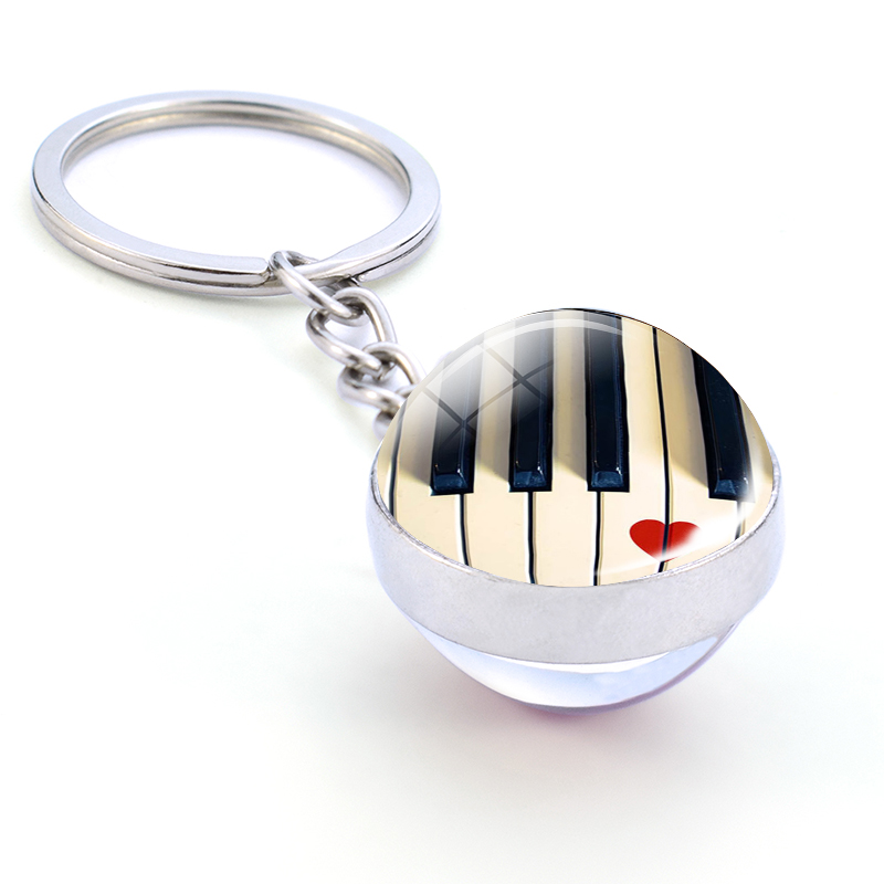 Piano Keychain Music Instrumen - Musical Instrument Glass recension och pris