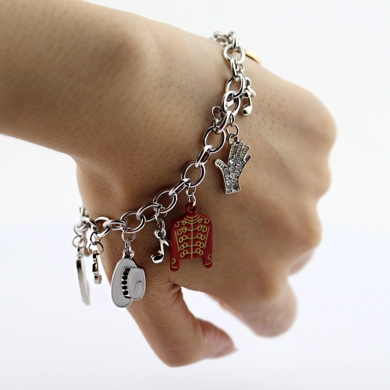 Michael Jackson Music Charm Br - Musical Instrument Jewelry recension och pris