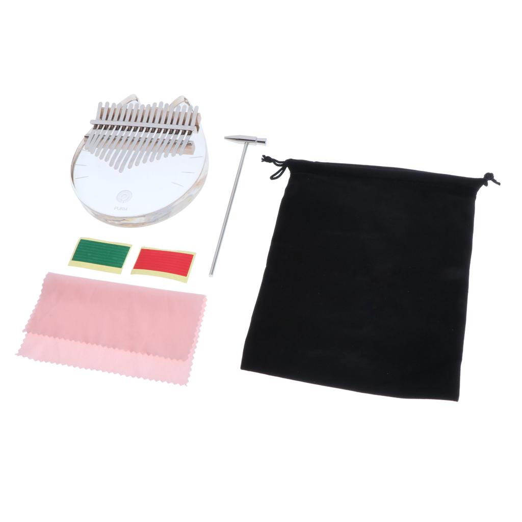Kalimba 17 Key Acrylic Transpa - Musical Instrument For Beginners recension och pris