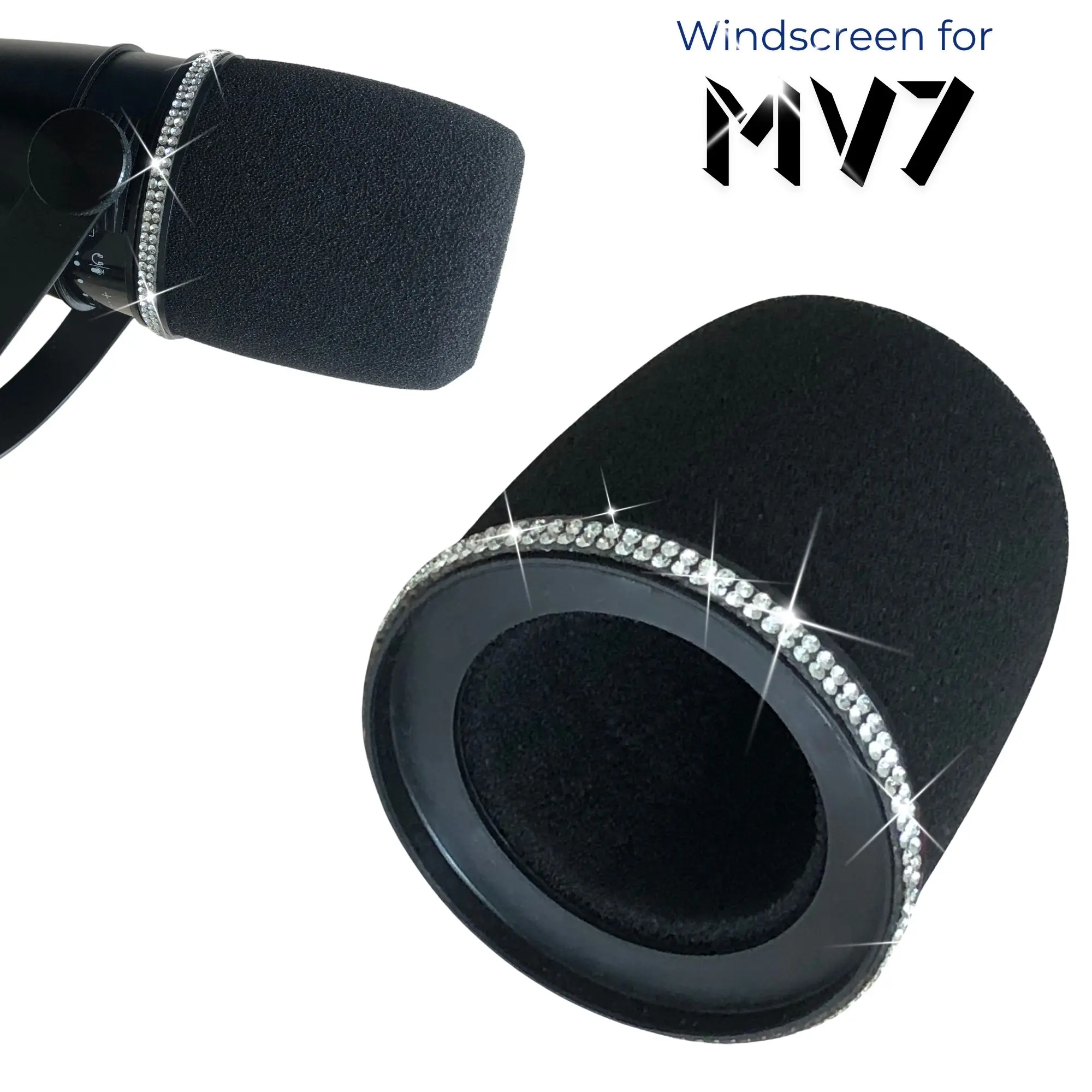 Sparkly MV7 Foam Pop Filter fo - Shure Mic Mv7 recension och pris