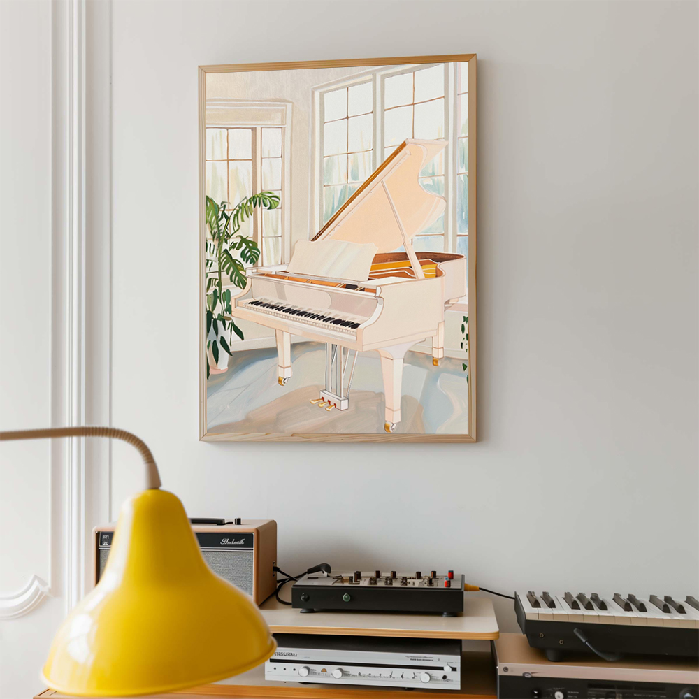 Retro Musical Art Poster Recor - Picture Of Musical Instrument recension och pris