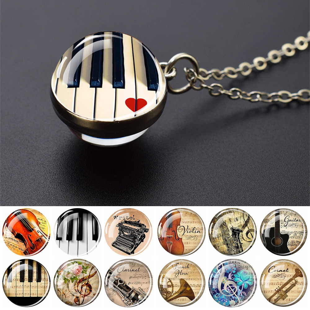 Musical Instrument Necklaces P - Musical Instrument Glass recension och pris