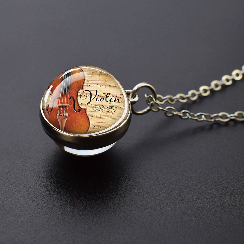 Musical Instrument Necklaces P - Musical Instrument Glass recension och pris